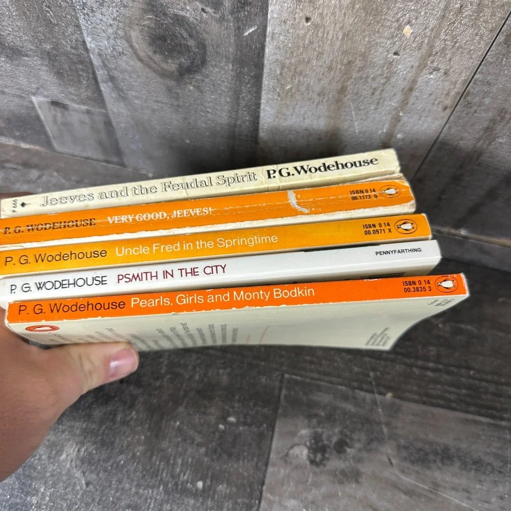 Wodehouse 80s Paperback Lot Pearls Girls Psmith Jeeves Uncle Fred